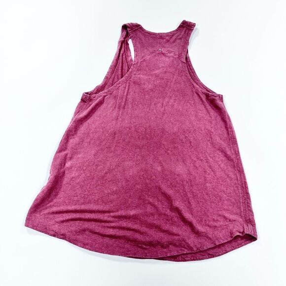 Eileen Fisher rust color linen asymmetrical tank PM - Picture 2 of 9